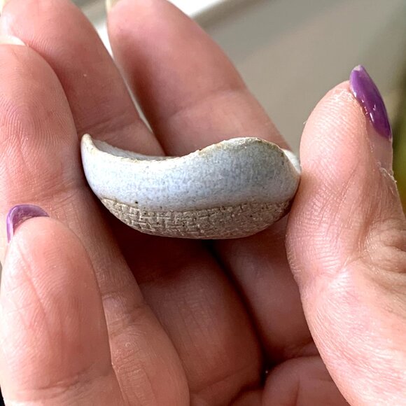 RARE Vtg Natural Stone Ceramic Mini Chopstick Rest Holder Set 12pcs Handmade - Picture 8 of 10